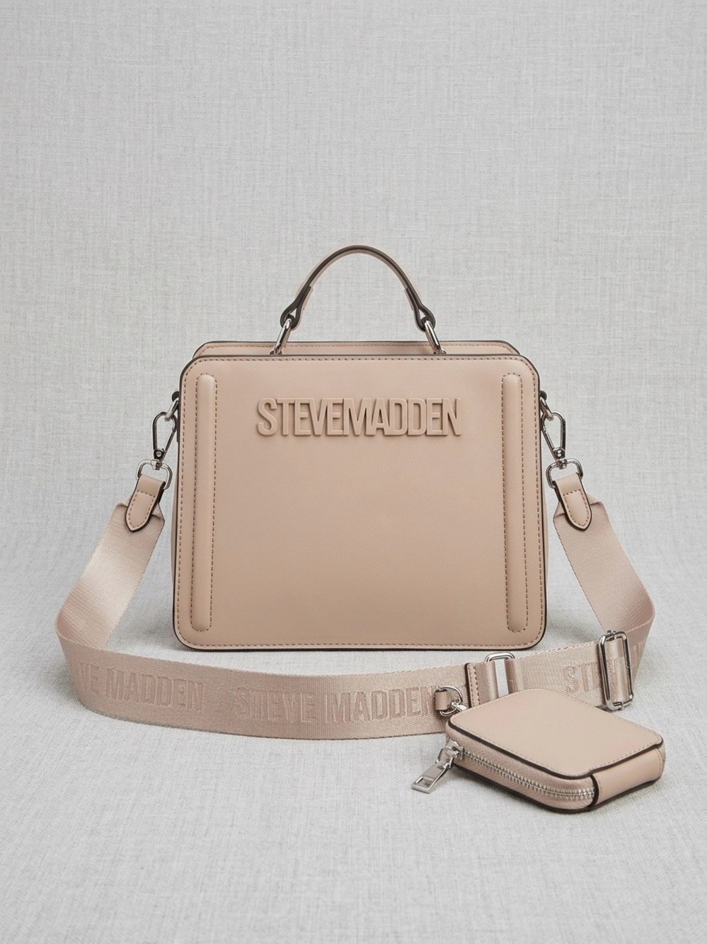 Steve Madden Bevelynn Crossbody Bag & Coin Pouch Pink Clay Limited Edition